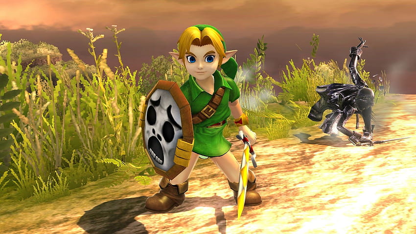 Young Link over Toon Link! [Super Smash Bros. (Wii U)] [Skin Mods] HD wallpaper