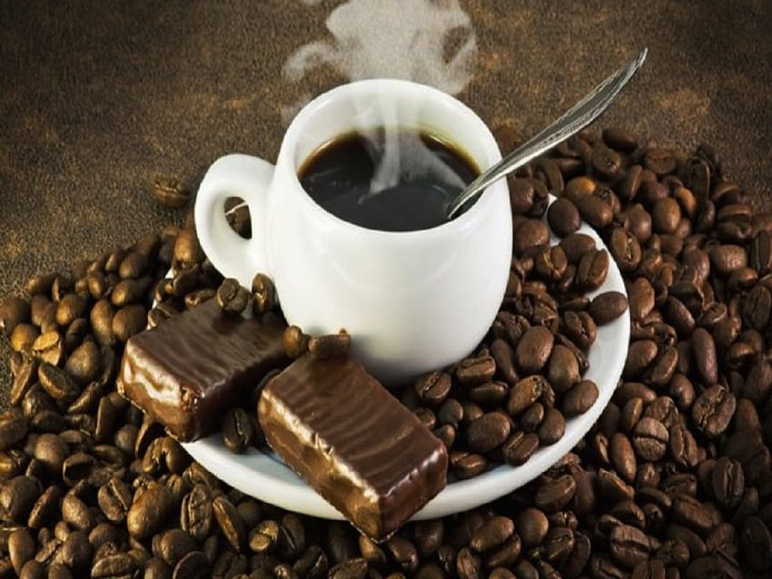 Sweet Moment, Chocolate, Coffee, Cup, Sweet HD wallpaper