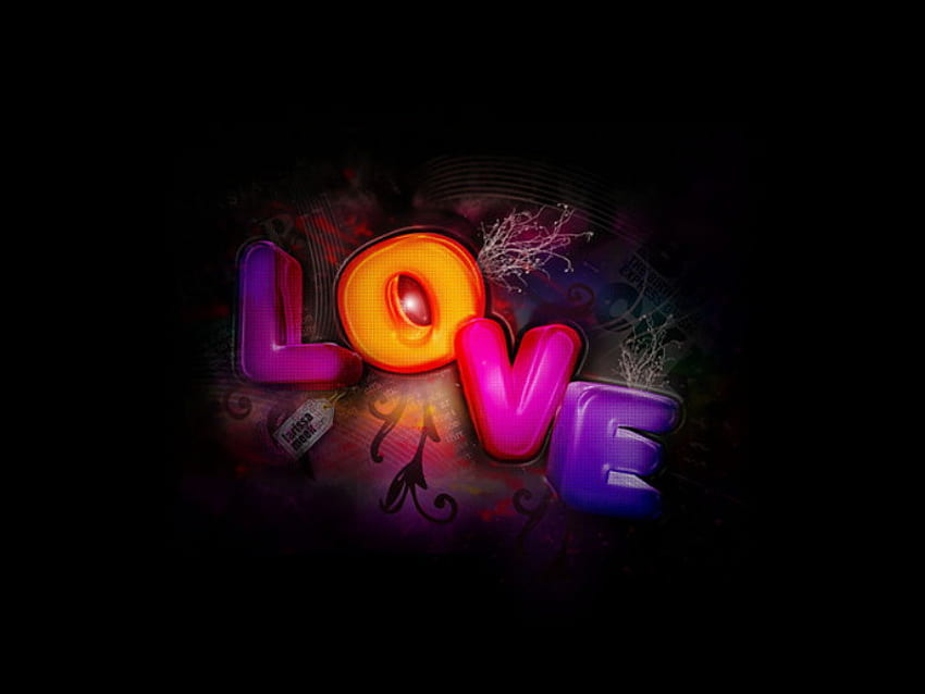 love, heart, text HD wallpaper