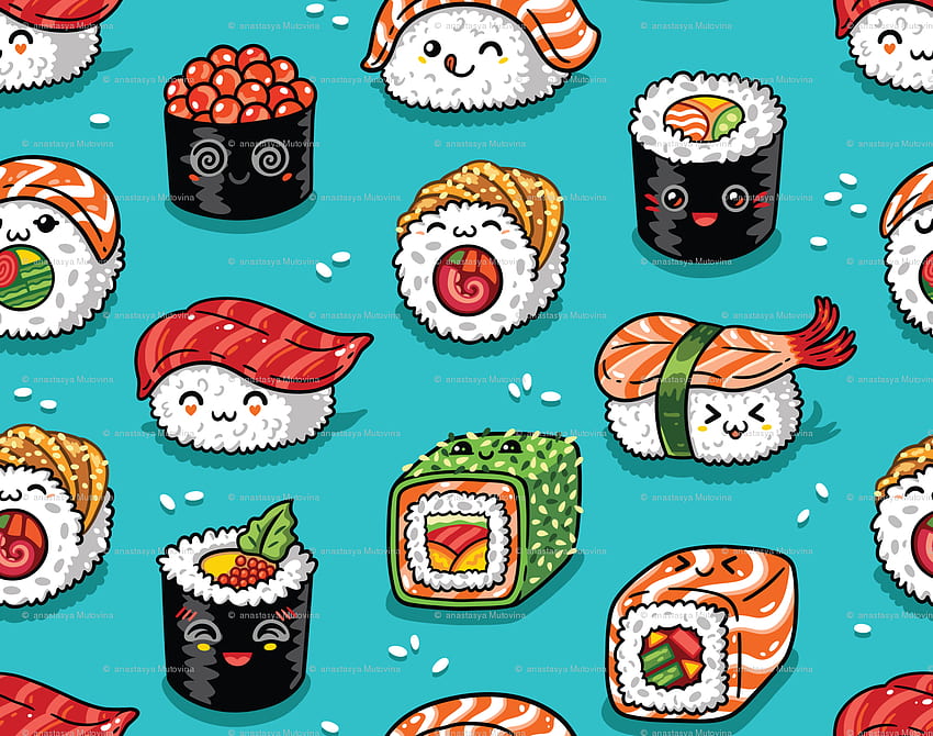 Cute Kawaii Artwork, Sushi Kawaii HD wallpaper | Pxfuel