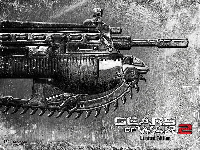 gears of war 2, gears of war, игра, 2, lancer HD тапет
