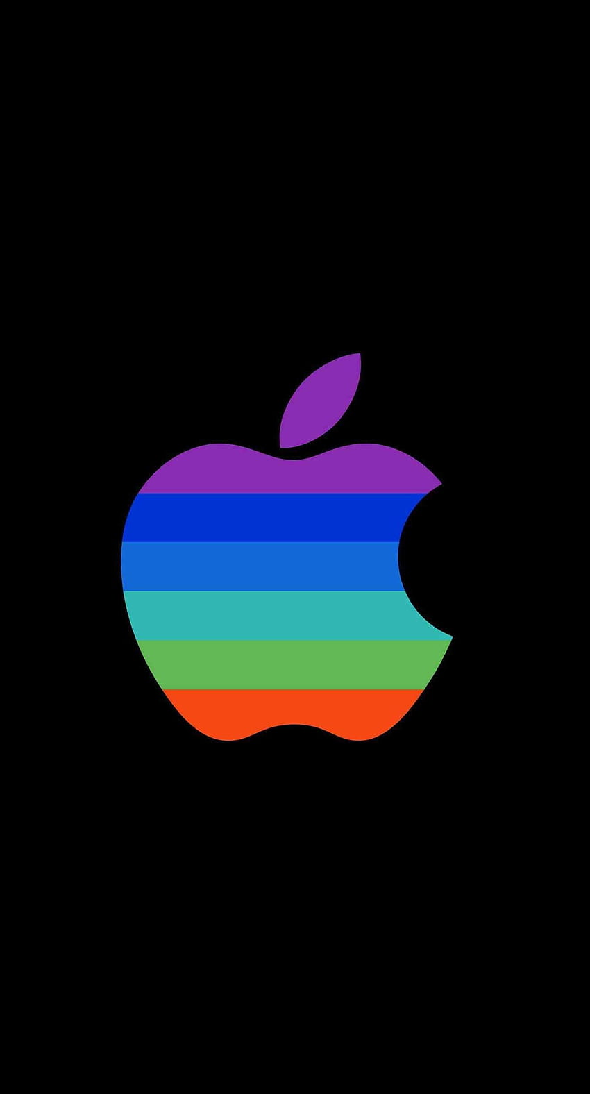 Red Apple Logo, New Apple Logo HD phone wallpaper