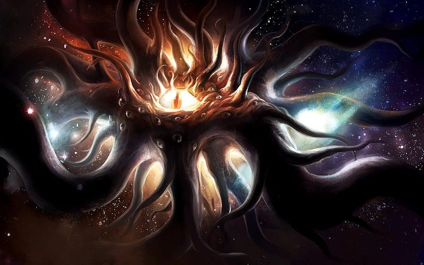 Azathoth, H.P. Lovecraft and background HD wallpaper