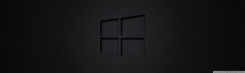 Windows 10 Black Ultra Background untuk U TV : Multi Display, Dual Monitor : Tablet : Smartphone, Dark Triple Monitor Wallpaper HD