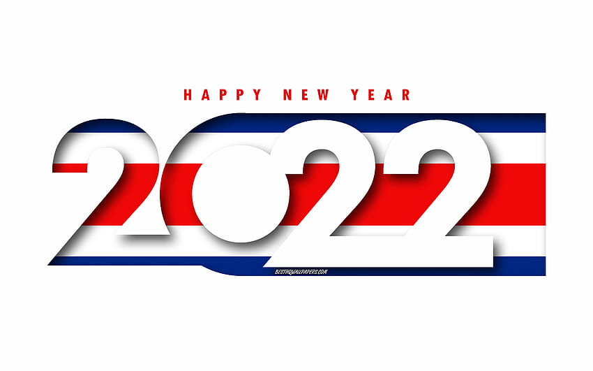 Happy New Year 2022 Costa Rica, white background, Costa Rica 2022, Costa  Rica 2022 New Year, 2022 concepts, Costa Rica HD wallpaper | Pxfuel