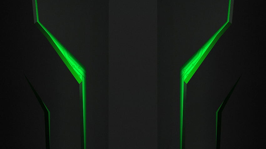 Preto e verde, verde neon papel de parede HD