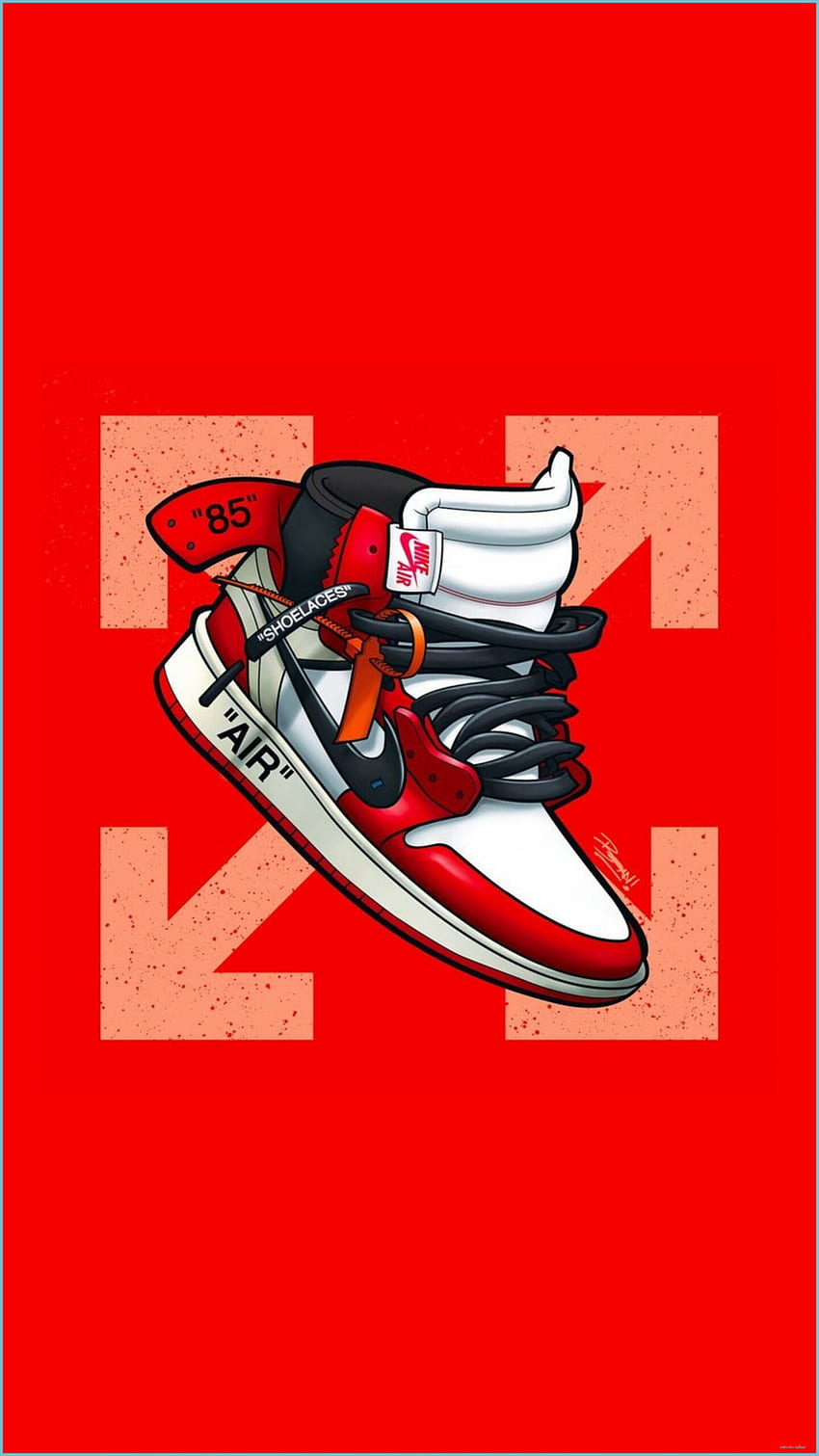Pin von Fortune auf Jungkook Sneakers , Nike - Cartoon Schuhe, Sneaker Print HD-Handy-Hintergrundbild