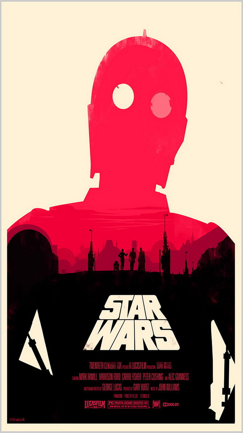 Star Wars Episodio IV: una nueva esperanza iPhone 6 Plus, póster. fondo de pantalla del teléfono