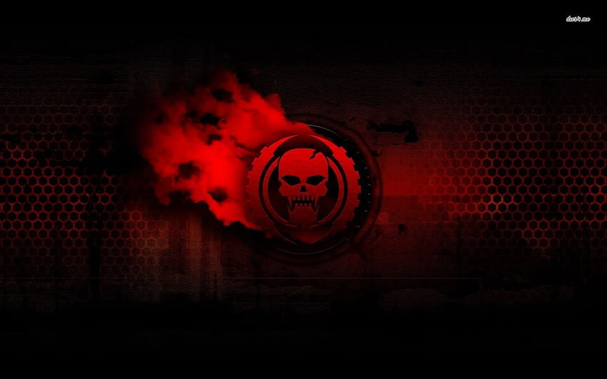 Beautiful Red Skull High Quality, Toxic Skull HD wallpaper