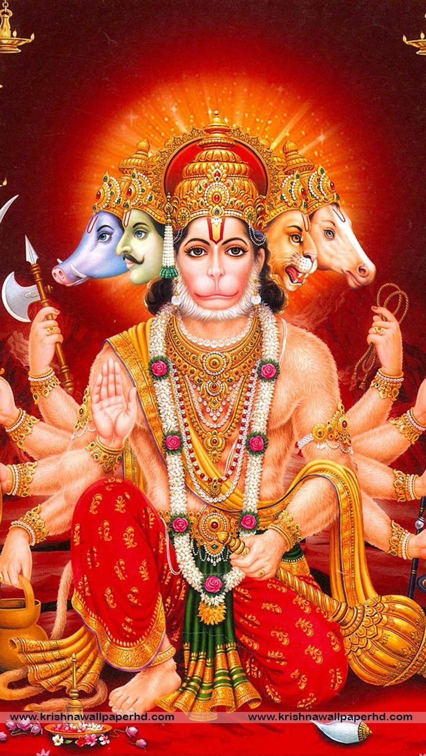 Panchmukhi Hanuman HD wallpaper | Pxfuel