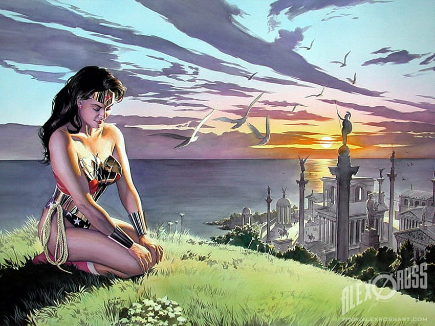 Wonder Woman, komik, perempuan, dc Wallpaper HD