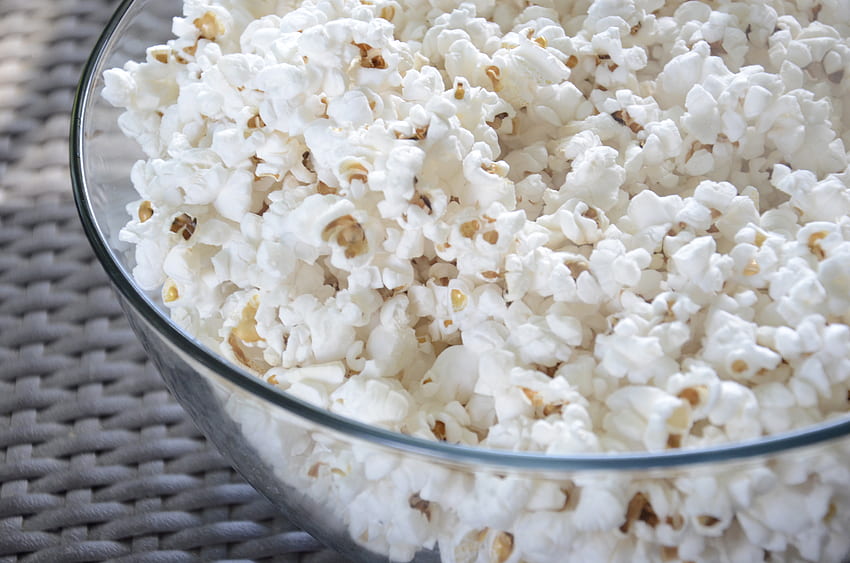 Lebensmittel, Popcorn, Teller, Mais, Mais HD-Hintergrundbild