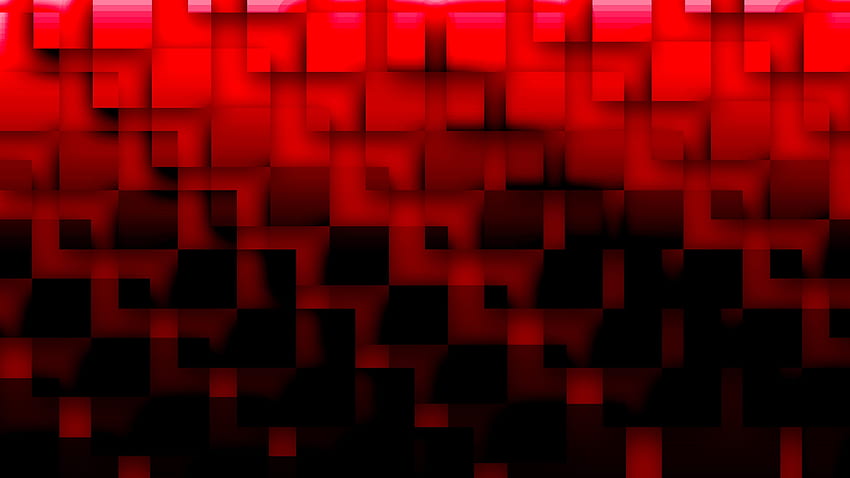 Red And Black Square Abstract HD wallpaper