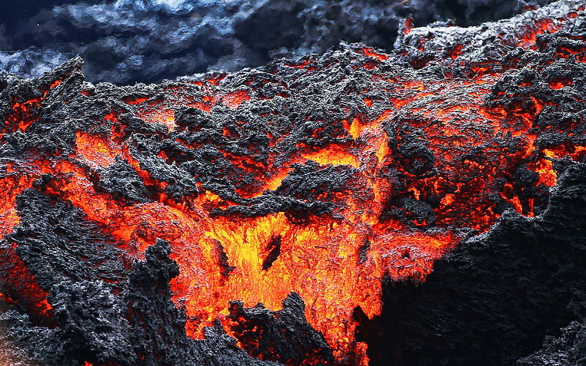 Textura de lava, macro, texturas de pedra, fundo de fogo, texturas de lava, lava ardente vermelha, lava quente vermelha, fundo de fogo, lava, lava ardente com resolução. Alta qualidade papel de parede HD