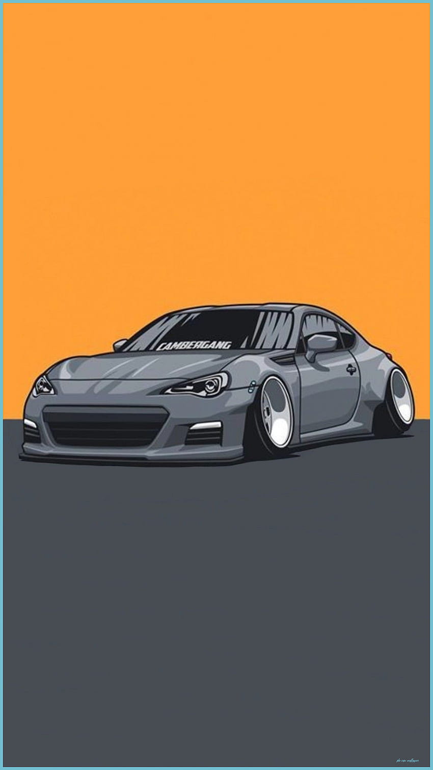 Pin By Jon Serrano On ✔️-CARTOON JDM CAR Art Cars, Car - Jdm Cars, Cute Cartoon Car HD phone wallpaper