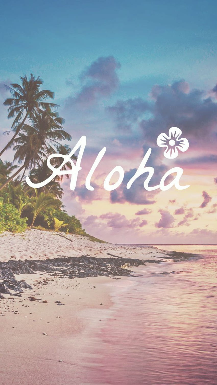 Perfect for Summer holiday beach vibes - Tropical island seaside with Aloha makes an awesome. iphone summer, Summer , iPhone preppy HD phone wallpaper