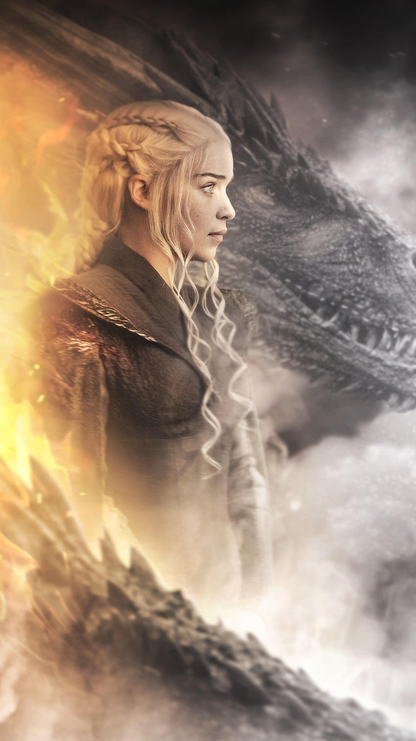 ゲーム・オブ・スローンズのデナーリス・ターガリエン ドラゴン - Daenerys Targaryen Android, Dany Game of Thrones HD電話の壁紙