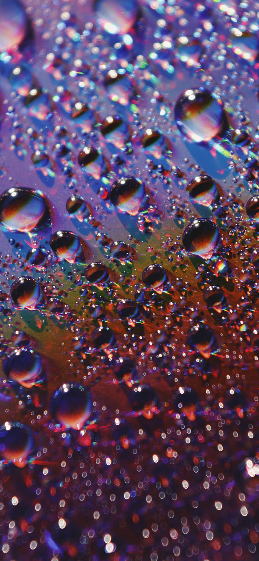 iPhone Water Drops Yellow Purple Water Drops - - HD phone wallpaper