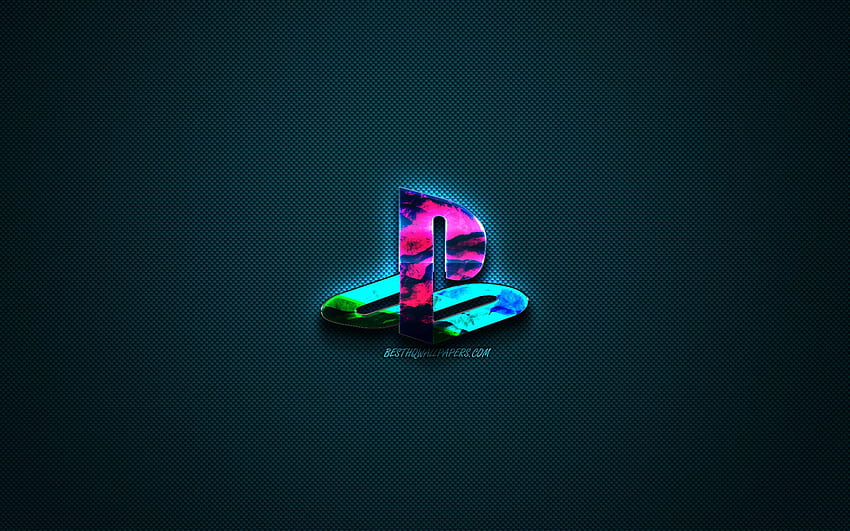 PlayStation color logo, PS4, creative blue art, PlayStation emblem, dark blue  background, PlayStation, logo, brands for with resolution . High Quality HD  wallpaper | Pxfuel