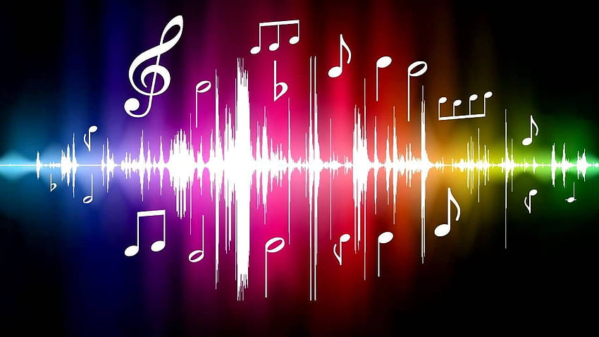 Kleiner Vogelgezwitscher-Soundeffekt. Musiknotenhintergrund, Musik, Musical HD-Hintergrundbild