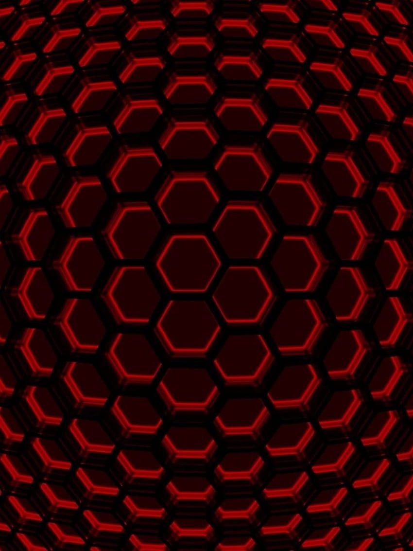 Hexagon texture Wide, Red Hexagon HD phone wallpaper | Pxfuel