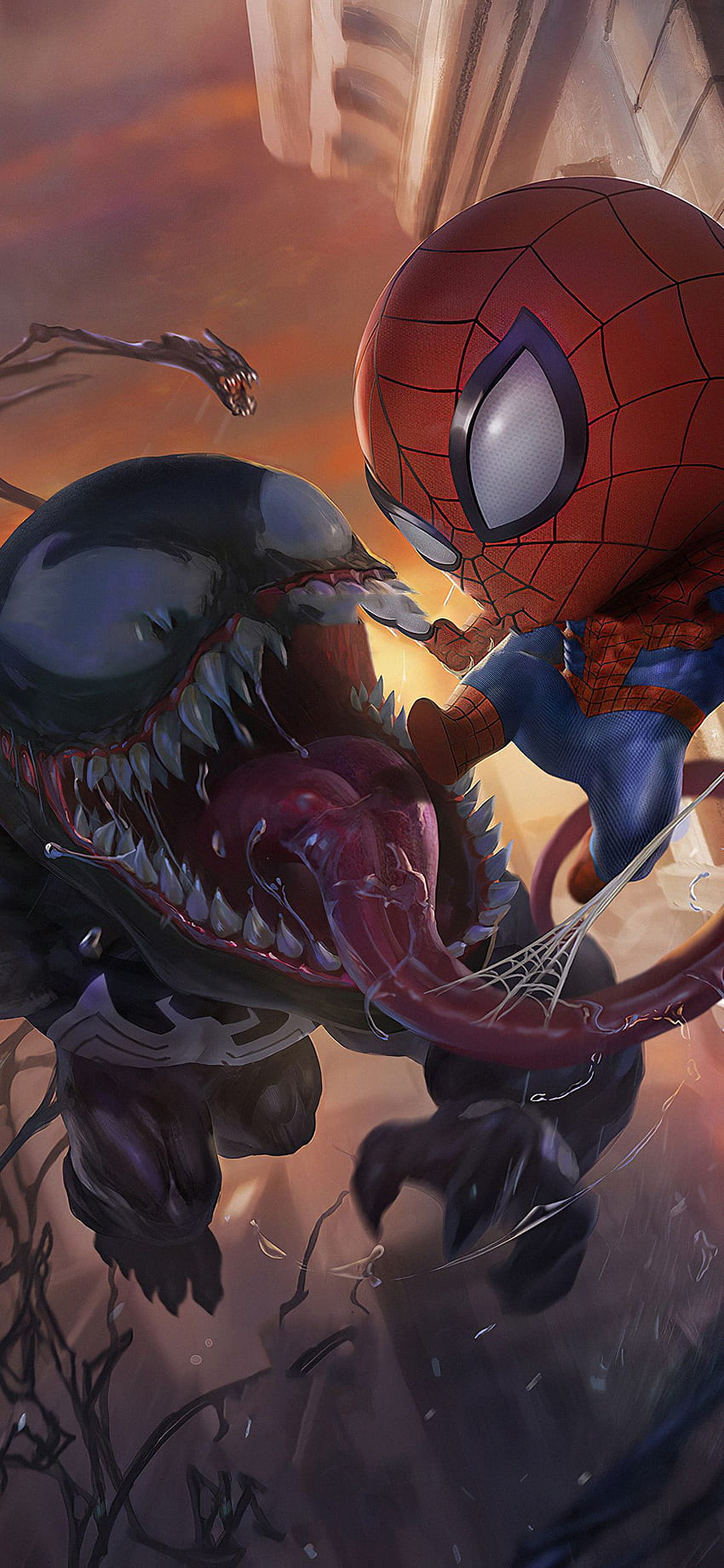 解像度でヴェノム スパイダーマン ちび。 Marvel Spiderman art, Spiderman artwork, Avengers, Deadpool Venom HD電話の壁紙