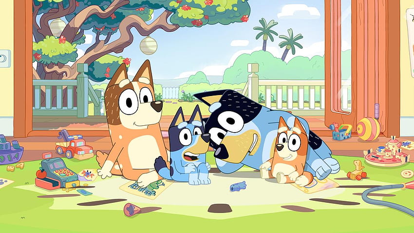 Hey, true Bluey: das Herzstück von Australiens bester Kinder-TV-Show Bluey Cartoon HD-Hintergrundbild