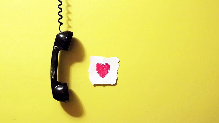 Amor, Coração, Pipe, Telefone, Tubo papel de parede HD