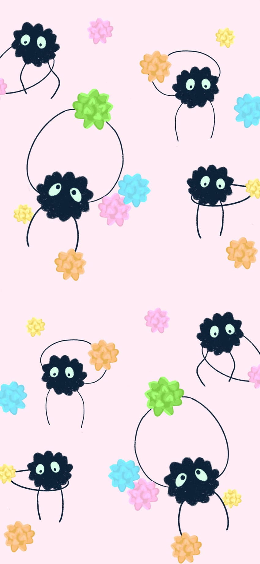 I made a soot sprite if anyone wants :) I added a link for high res : ghibli, Spirited Away Soot HD phone wallpaper