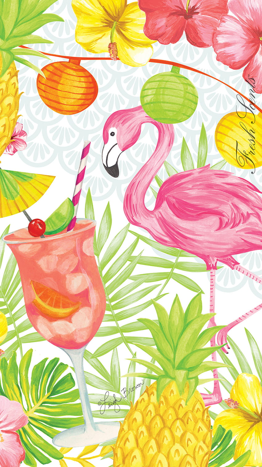 Carry The Beautiful Flamingo Party Sachet Artwork With You For A, Summer Fruit HD phone wallpaper