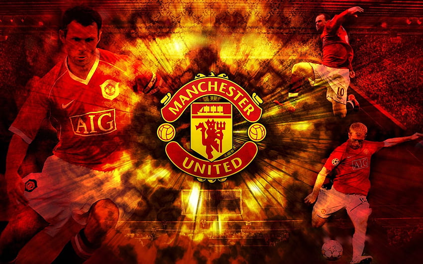 Manchester united, Background, Inscription, Players, Symbol, Club, Football, Manchester United Squad HD wallpaper