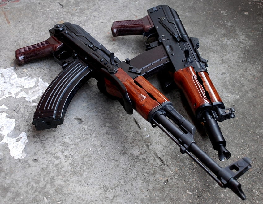 AK47s, AK 47, assault rifles, guns, weapons HD wallpaper