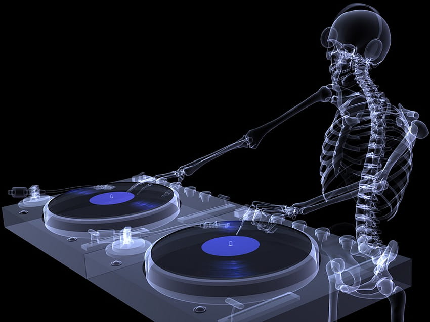 męski szkielet DJ obracający płyty na kilku gramofonach xray jpg [] dla Twojego telefonu komórkowego i tabletu. Przeglądaj Gramofon Dj. Dj Gramofon, Gramofon, Dj, Mężczyzna DJ Tapeta HD