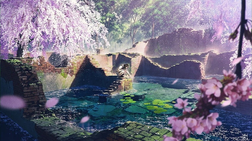 Phong cảnh anime hoa anh đào: Đã bao giờ bạn ao ước được đến Nhật Bản vào mùa hoa anh đào chưa? Hãy ngắm nhìn phong cảnh anime hoa anh đào trong hình ảnh này để thỏa mãn đam mê của bạn. Với góc quay tuyệt đẹp, phong cảnh này sẽ khiến bạn không thể rời mắt được.