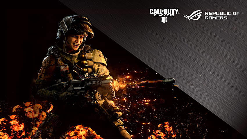 ROG Call of Duty Black Ops 4, Green and Black Gaming HD wallpaper