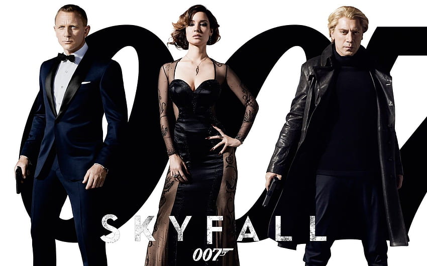 Poster film Skyfall, Daniel Craig, film, Skyfall, Javier Bardem Wallpaper HD