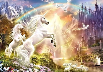 unicorns and rainbows desktop