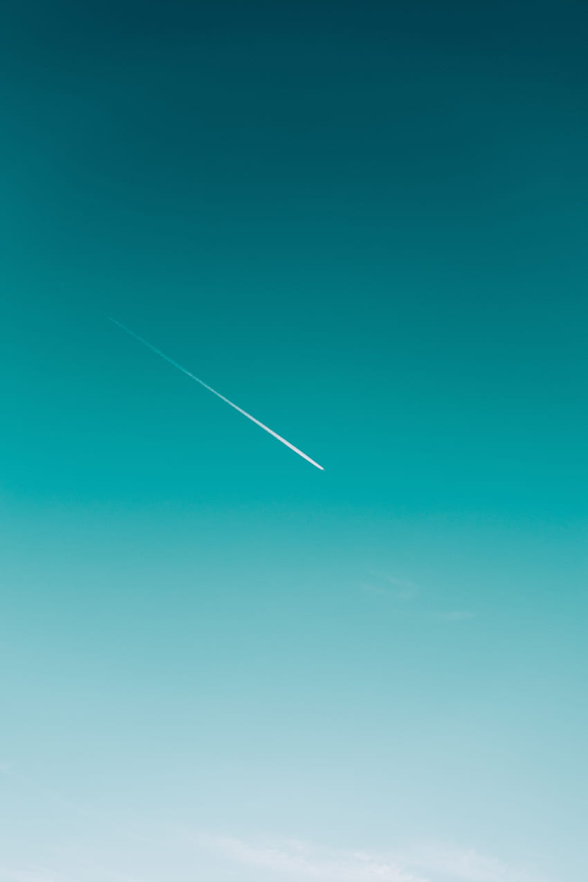 Sky, Minimalism, Plane, Airplane, Track, Trace HD phone wallpaper