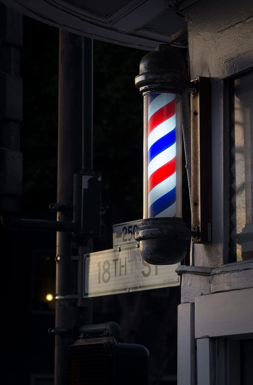 Barber Pole [QG], salon de coiffure Fond d'écran de téléphone HD