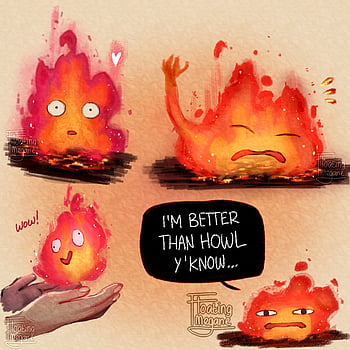 8.5 x 11 Calcifer Print | May all your bacon burn | HMC print – mussyhead