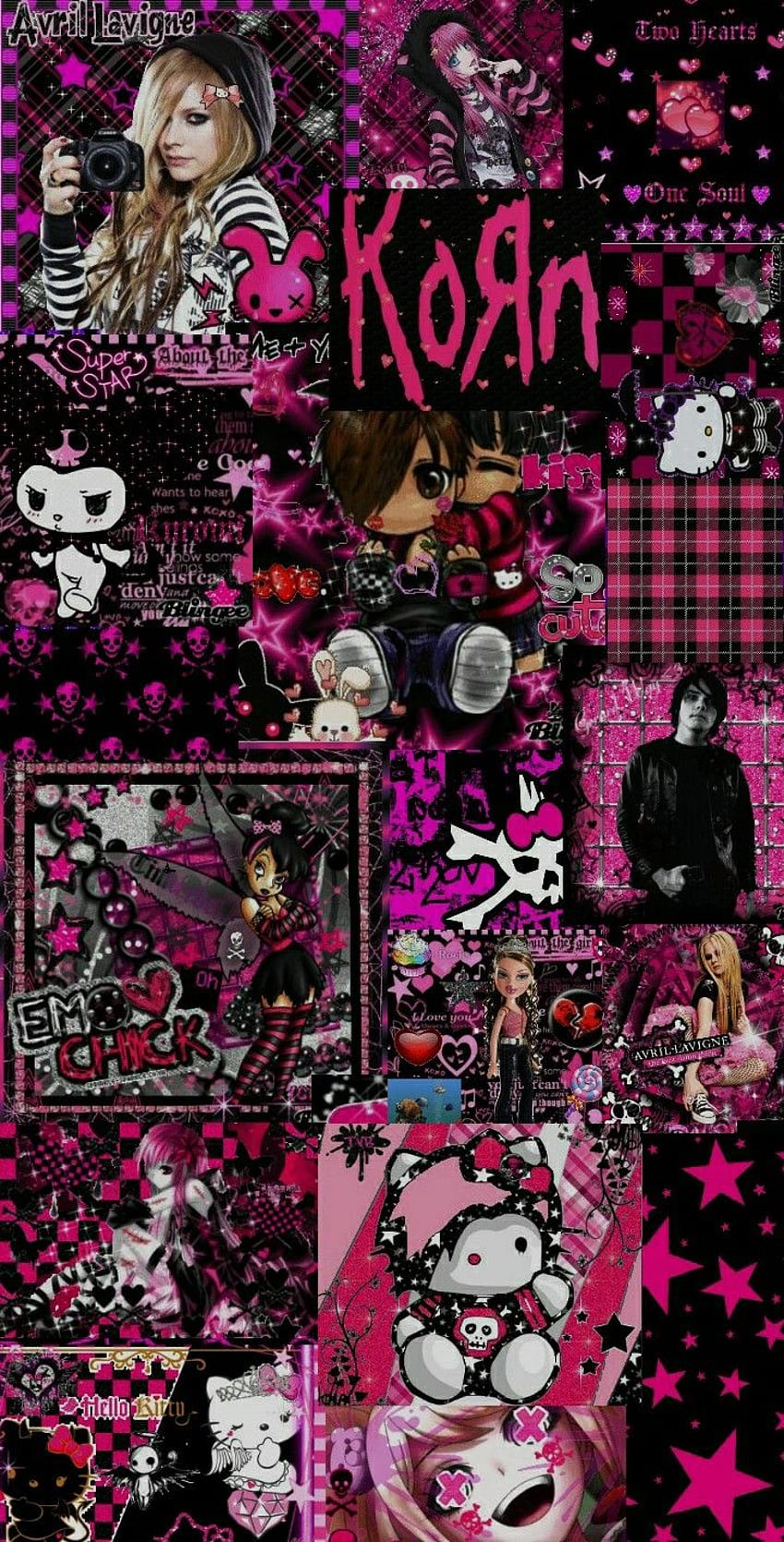 emo Emo, Gótico, Hello Kitty iPhone, Pink Emo Estética fondo de pantalla del teléfono