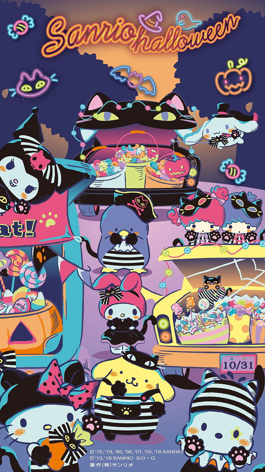 Pin by Alisa1991 on Sanrio  BG  Hello kitty halloween wallpaper Hello  kitty iphone wallpaper Hello kitty backgrounds