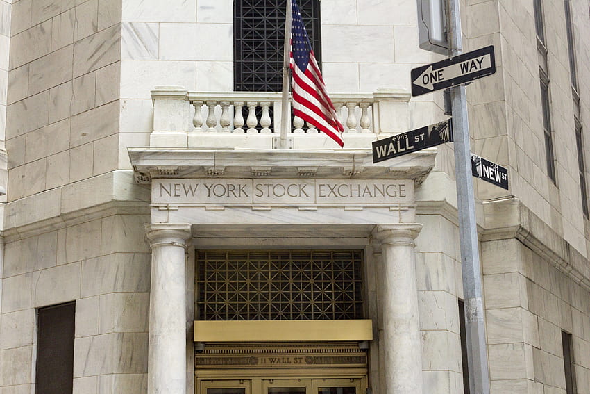 das new yorker börsengebäude nyse-gebäude HD-Hintergrundbild