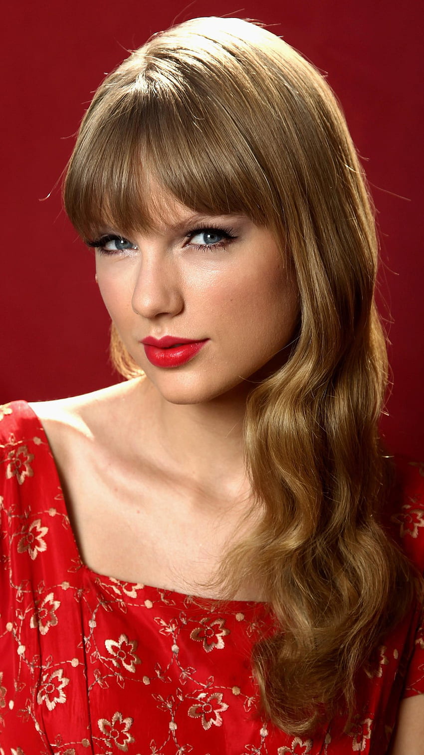 Taylor Swift, Hollywood-Schauspielerin im roten Kleid HD-Handy-Hintergrundbild