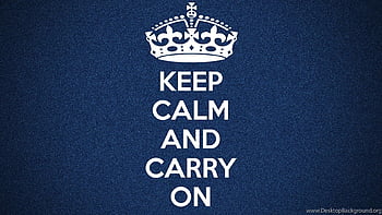 keep calm and carry on wallpaper blue