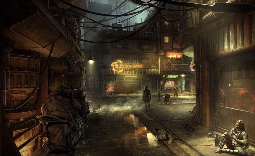 Междузвездни войни 1313 улица градове бедни квартали видеоигри научна фантастика наука, футуристична улица HD тапет