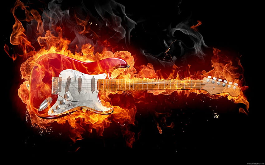 Rock Guitar - , Rock Guitar Background on Bat, Cool Electric Guitar HD ...