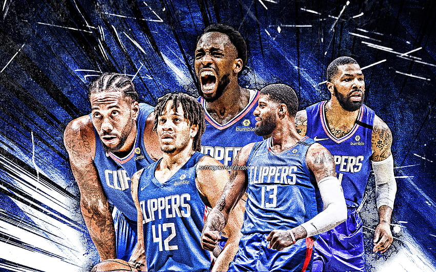 Los Angeles Clippers, NBA, paul george, clippers, LA Clippers, basketball, sport, kawhi leonard, marcus morris HD wallpaper