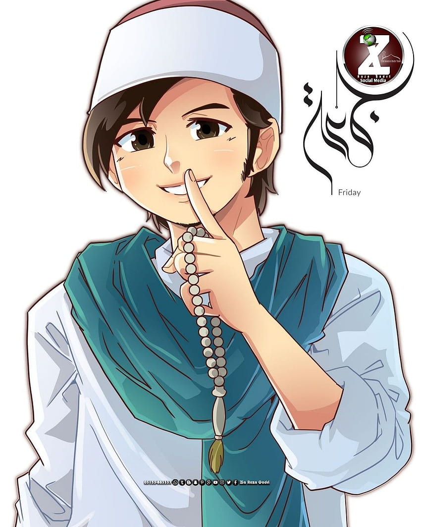 Anime Muslim Boy HD phone wallpaper
