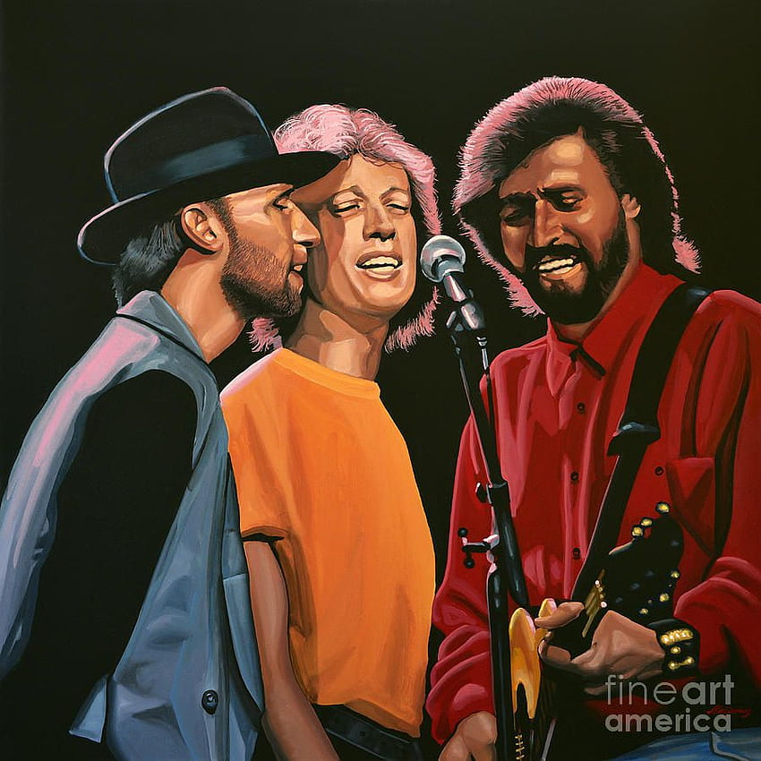 The Bee Gees Painting HD phone wallpaper
